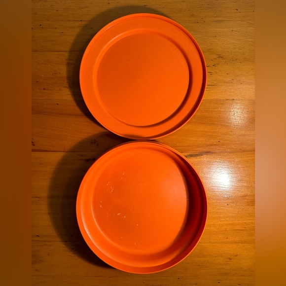 Vintage Tupperware Burnt Orange Seal-N-Serve 4-Piece SET - Picture 10 of 12